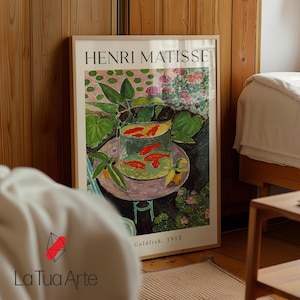 Henri Matisse Goldfish, Modern Colorful Wall Art, Henri Matisse Prints, Vintage Wall Art, Aesthetic Wall Art, Modern Wall Art, Gift Idea