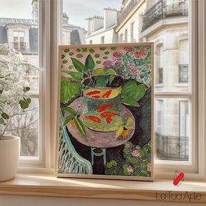 Henri Matisse Goldfish, Modern Colorful Wall Art, Henri Matisse Prints, Vintage Wall Art, Aesthetic Wall Art, Modern Wall Art, Gift Idea