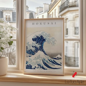 The Great Wave Poster, Hokusai Wall Art, Japanese Woodblock Print, Japanese Wall Art, Japandi Wall Art, Ukiyo-e Decor, Zen Print, Gift Idea