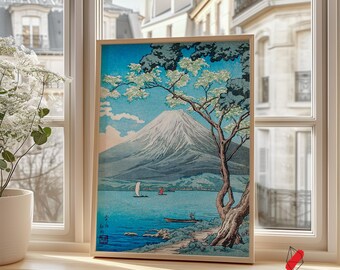 Japanese Art Mount Fuji Print, Hiroaki Takahashi Poster