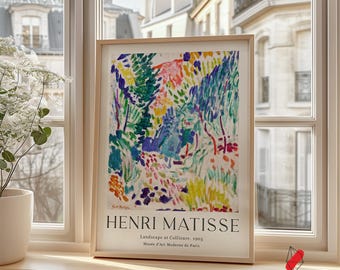 Henri Matisse Landscape at Collioure Print, Vintage Wall Art