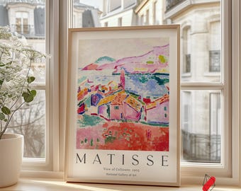 Henri Matisse Collioure Vintage Art Print, Colorful Wall Decor