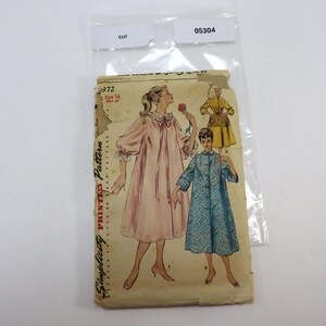 May include: A vintage Simplicity sewing pattern envelope 3972, size 16, bust 34, featuring illustrations of three different coat styles. The envelope is enclosed in a clear plastic bag with a white label marked 05304 and CUT.