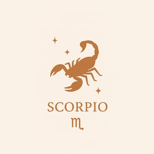 Scorpio Zodiac Print | Digital Wall Art | Scorpio Astrology Poster | Celestial Scorpion Artwork | Instant Download | Zodiac Sign Décor