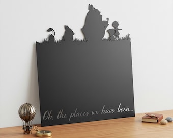 Custom Travel Memory Magnetic Board, Souvenir Organizer & Life Moment Display Decor, Housewarming Gift for Travel Enthusiasts,Magnetic Board