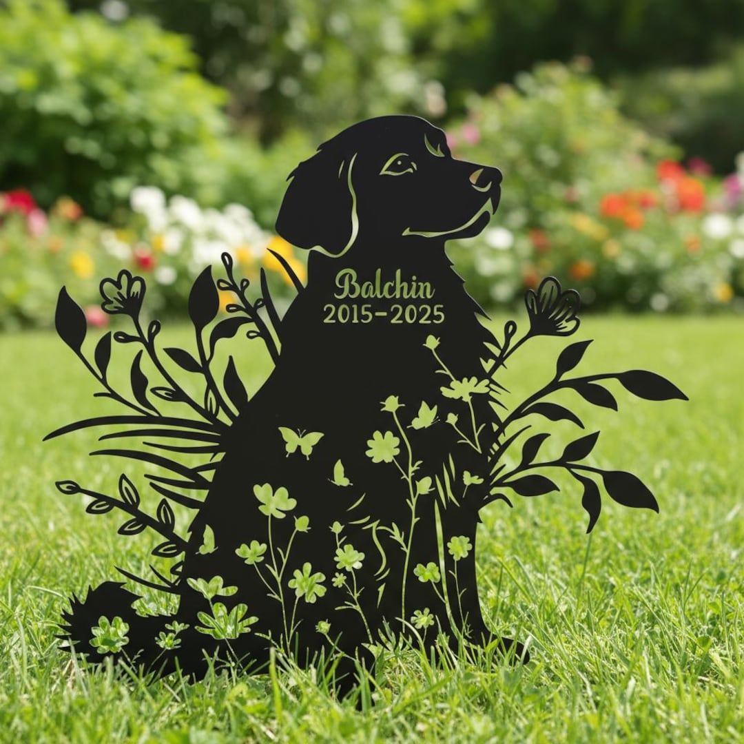 Custom Pet Dog Memorial Stake Tombstone - Dog Grave Marker,Up to 198 varieties to choose, 