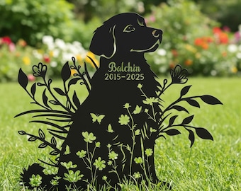 Custom Pet Dog Memorial Stake Tombstone - Dog Grave Marker,Up to 198 varieties to choose, Pet Loss Gift for Outdoor Garden Yard Art Decor