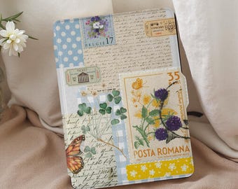 Funda Kindle con diseño de flores y correa de mano para Paperwhite 12.º, 11.º y 10.º. Personalizada para Kindle de 6'', 6.8'' y 7'' (nuevo Kindle 2024-2022).