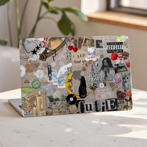 Cartoon Collage Cute MacBook Case Laptop Cover for MacBook Air 13/15 (M1/M2/M3) & Pro 13/14/16 (A2338, A2779, A2681) – Custom Design
