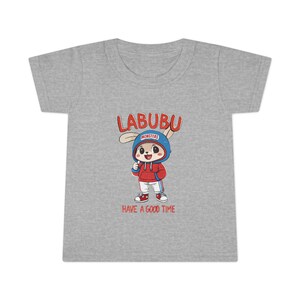 Labubu Toddler T-Shirt- Cute Cartoon Bunny "Have a Good Time" Shirt for Kids, Kawaii Character Tee, Boys Girls Graphic Tee Gift