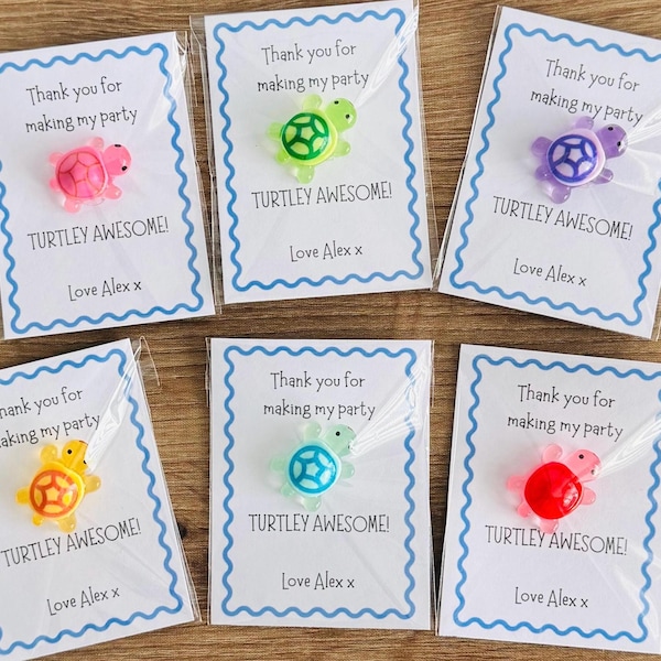 Bomboniere per feste con mini tartaruga in resina – Confezione multipla di regalini personalizzati