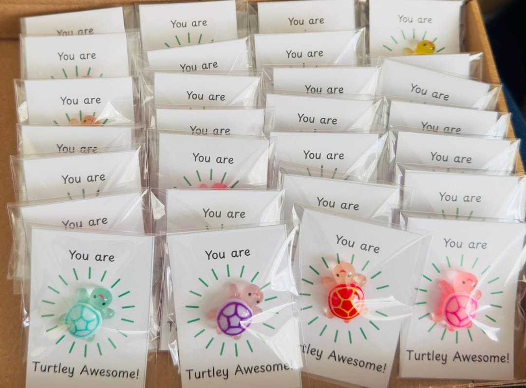 Personalised Teacher to Pupil Class Reward Gift - Turtley Awesome Mini ...