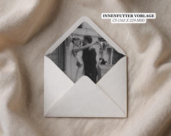 C5 Inner Envelope - Wedding - Digital Canva Template - Instant Download