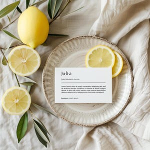 Namensschild Hochzeit Personalisierbare Vorlage