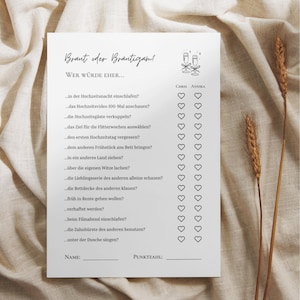 Would You Rather Wedding Game - Digital Canva Template