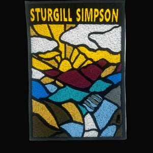 Sturgill Simpson Large back patch iron-on embroidery