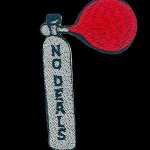No deals funny embroidery patch iron-on
