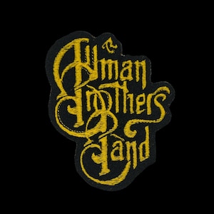 allman brothers band patch iron-on embroidery