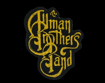 allman brothers band patch iron-on embroidery