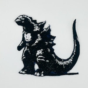 Godzilla Iron-On Patch - 4" Adhesive Backed