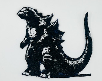 Godzilla Iron-On Patch - 4" Adhesive Backed