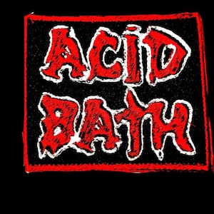 acid bath adhesive iron-on embroidery battle jacket patch