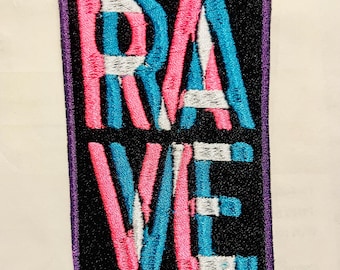Rave patch edm bass festival