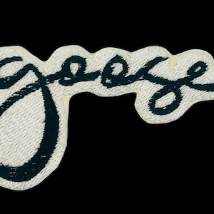 Goose embroidery patch iron-on adhesive