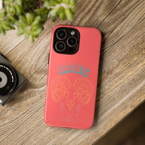 Aries Phone Case: Zodiac Tough Case, Astrology Gift, Colorful Aries Design, Birthday Present, Fun Smartphone Cover