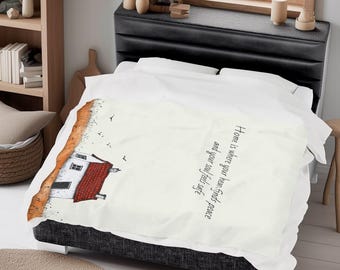 ソフトフリーススローブランケット：ヒュッゲなインテリア、心地よい寝具