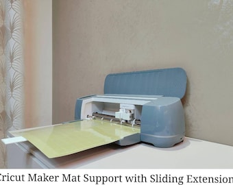 Soporte para tapete Cricut Maker con extensión deslizante | Evita que se doble al cortar a lo largo | Soporte impreso en 3D
