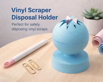 Soporte para recortes de vinilo STL | Para Cricut, Silhouette Cameo y otros plotters de corte | Diseño con base ponderada
