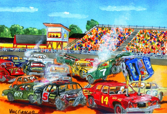 Smash-Up Derby - two seconds to crash the car and 10 minutes to find the  pieces and put the cars back together