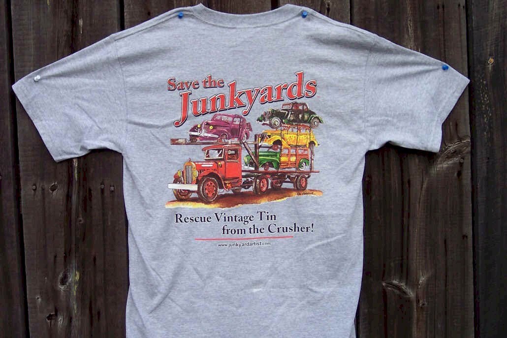 Vintage Cars T-shirt - Antique Car Hauler With Ford