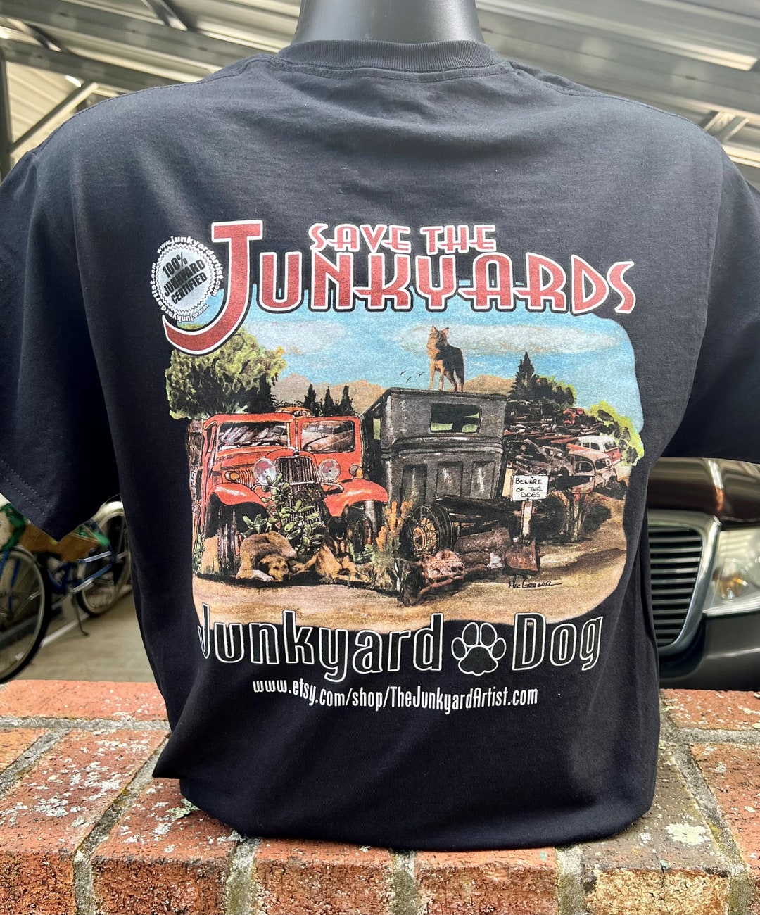 Junkyard Dog T Shirt
 Junkyard Dog T shirt Rusty Metal Black Old Skool Retro Tee Etsy