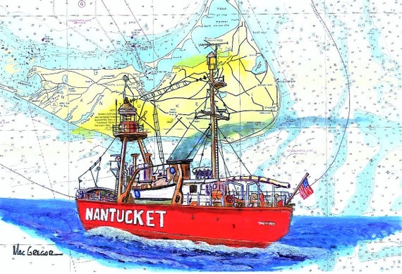 Four Foot Model Of Nantucket Lightship