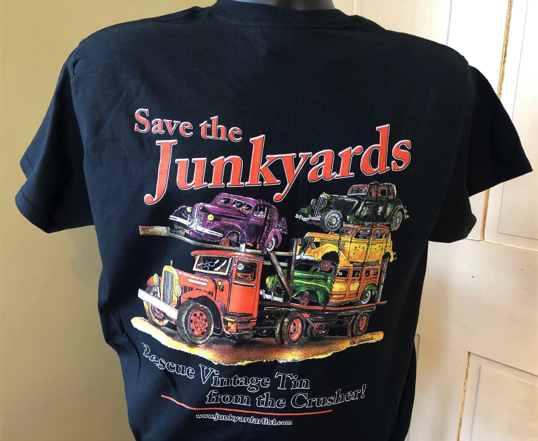 Vintage Junkyard Flatbed Car Hauler T-shirt Metal Black - Etsy