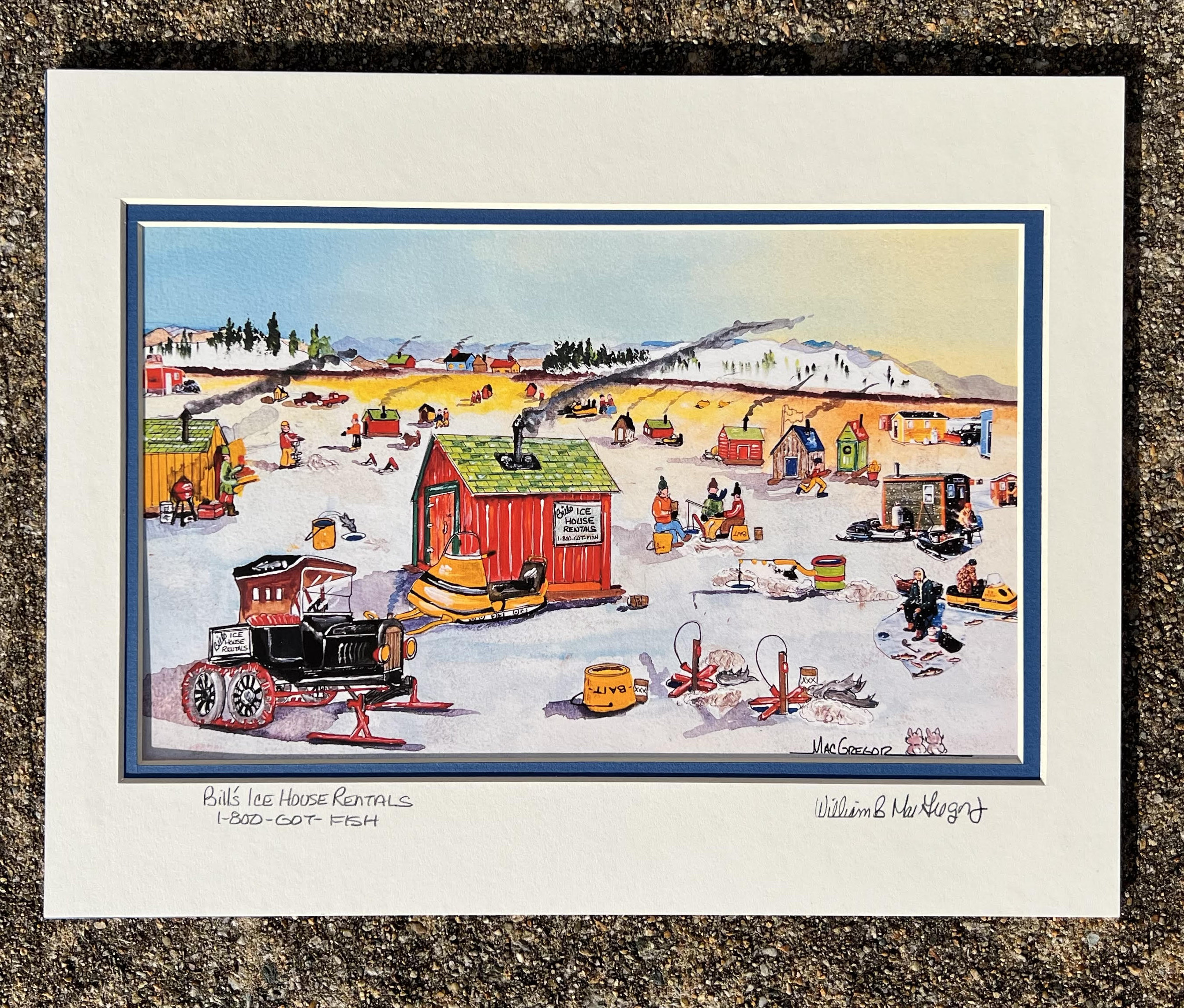 Ice Fishing エッチング 版画 Robert W. Weller Ice Fishing エッチング 版画 Robert W. Weller Ice Fishing