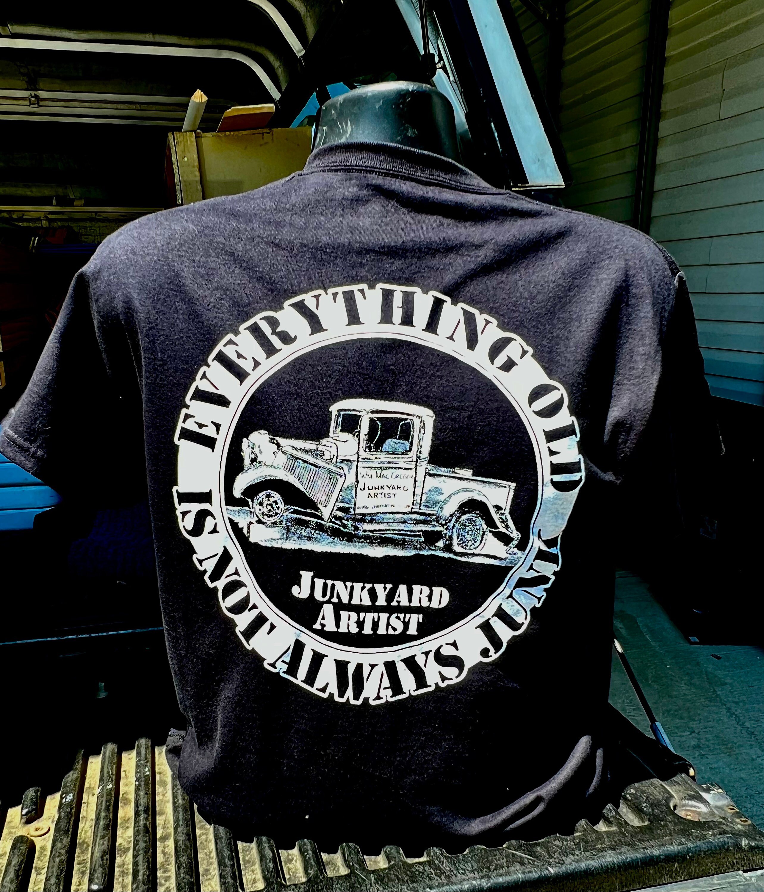 Junkyard T-shirt Black Old Skool Nostalgic Tee Antique - Etsy
