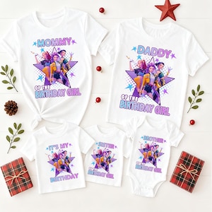 Custom Huntrix Birthday Girl Shirt,Personalized Kpop Demon Hunter Birthday Tee,Gift for Huntrix fan,kpop Huntri x sweatShirt image 4