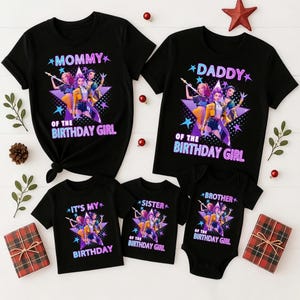 Custom Huntrix Birthday Girl Shirt,Personalized Kpop Demon Hunter Birthday Tee,Gift for Huntrix fan,kpop Huntri x sweatShirt image 2
