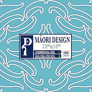 Māori Tribal Tattoo Design | Polynesian Printable Art | Digital Download | Māori Wall Art | Pacific Islander Design