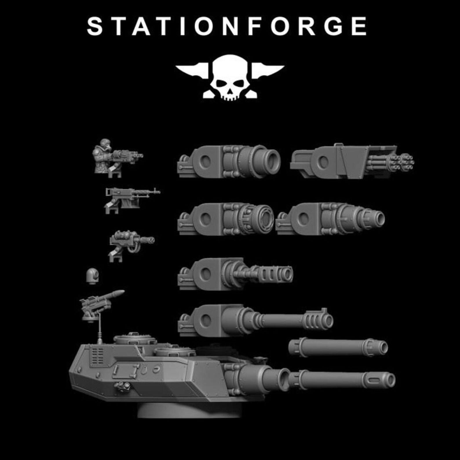 Grimguard Monolith Tank 32mm (stationforge) Grimdark Resin 3D Printed ...