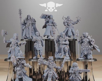 RoyalGuard Elites 32 mm (StationForge) 3Dプリントミニチュア（卓上またはディスプレイ用）/ウォーゲーム/SF