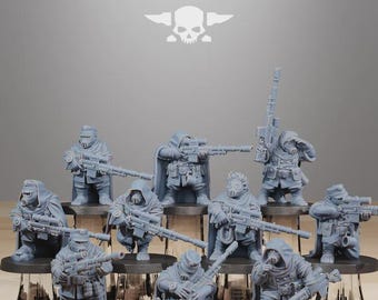 Grimguard skulldarts 32 mm (stationforge) Miniature stampate in 3D in resina Grimdark per giochi da tavolo o da esposizione / Wargaming / Fantascienza