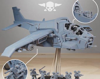 Vaskar SkyFire 32 mm (StationForge) 卓上またはディスプレイ用 3D プリントミニチュア / ウォーゲーム / SciFi