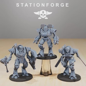 Scavenger Exutars 32mm (StationForge)  3D Printed Miniatures for Tabletop or Display / Wargaming / SciFi