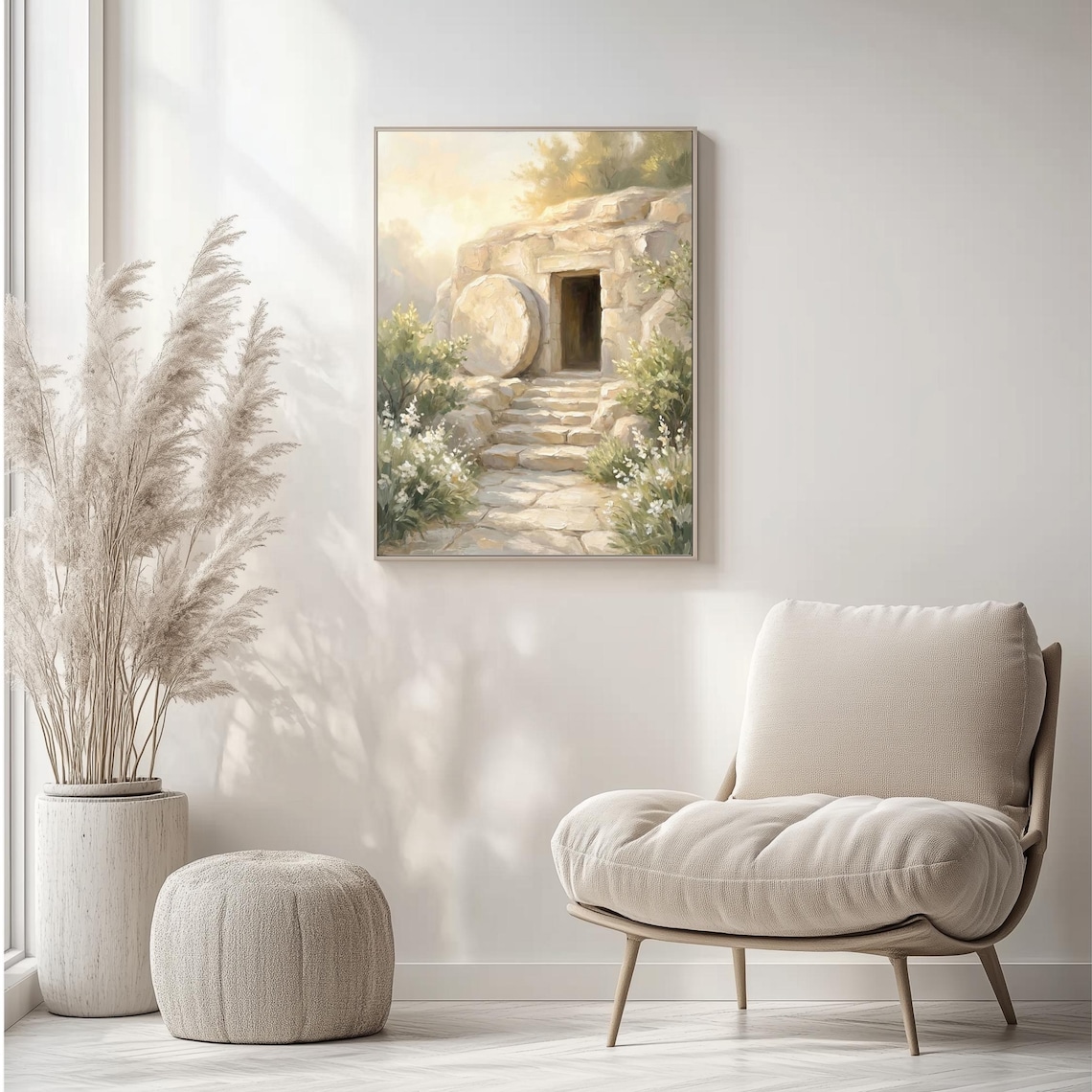 Empty Tomb Resurrection Christian Print Hopeful Bible Wall Art (digital ...