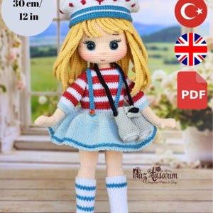 Amigurumi Doll Crochet Pattern: Mira, Intermediate Level (PDF Download)