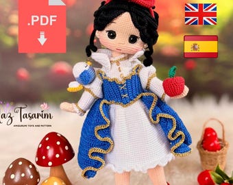 Amigurumi Doll Pattern PDF | Crochet Doll Tutorial | English Spanish | Digital Download